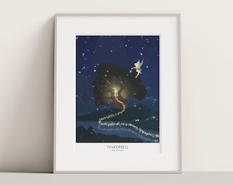 Impression de voyage fée clochette, affiche de Disney Hollow Pixie