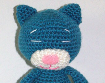 Cat, kitten, kitty, blue cat, stuffed cat, gift