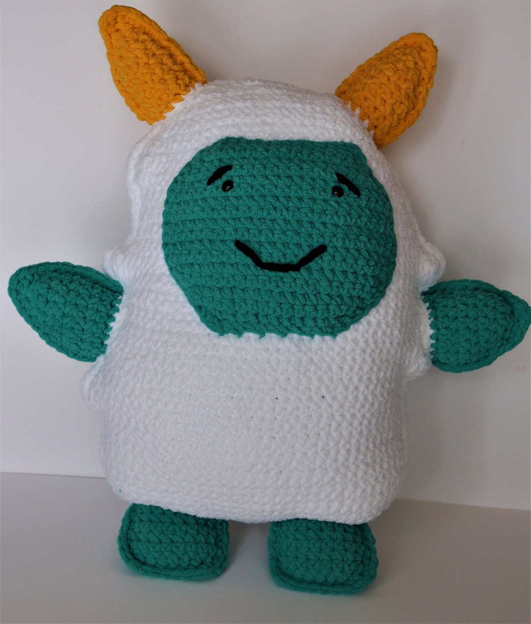 Yeti, Crocheted Yeti, Monster, Yeti Stuffed Animal, Yeti Pillow Etsy