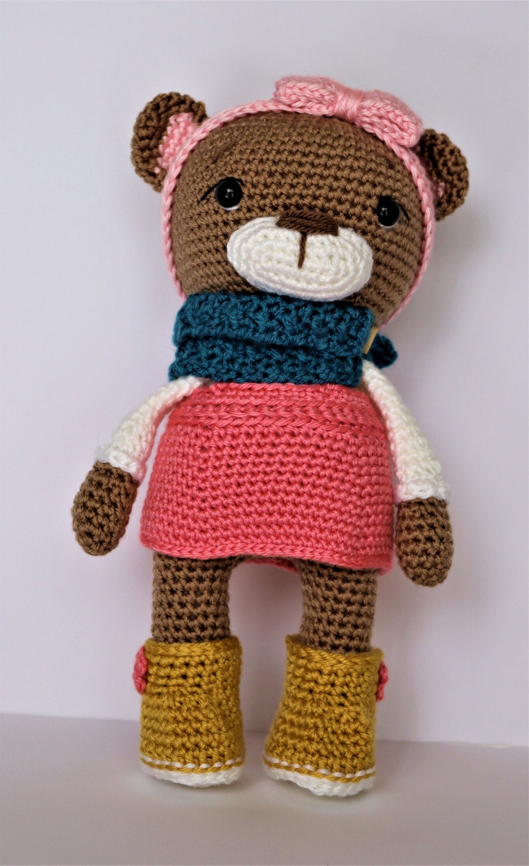 Bear Brown Bear Dress up Bear Teddy Bear Dress up Doll Etsy