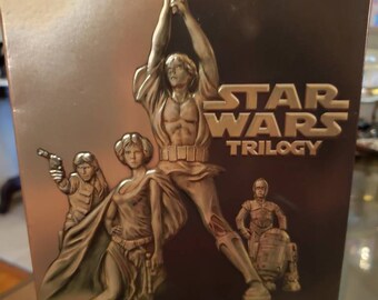 Star Wars Trilogy! IV A New Hope, V The Empire Strikes, VI Return of the Jedi DVDs plus bonus material tape TripleJsOddities free shipping