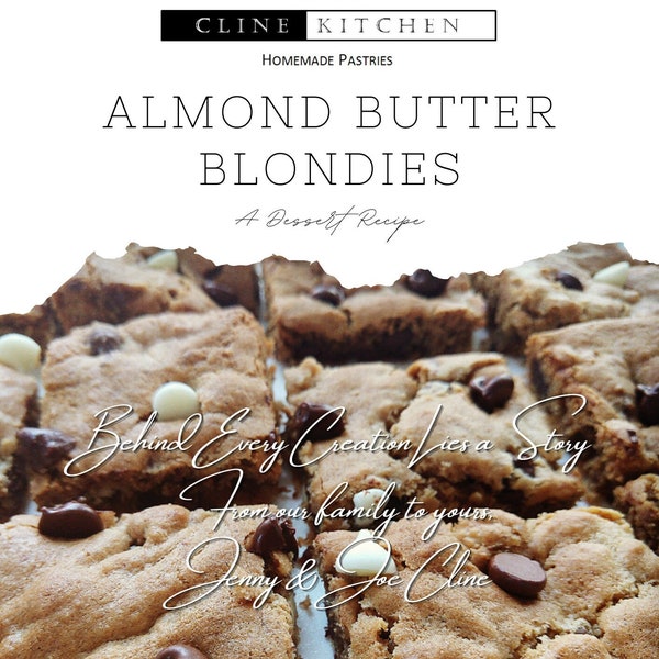 Almond Butter Blondies Digital Recipe