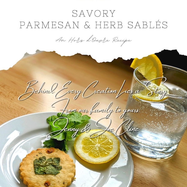 Parmesan salé et sablés aux herbes