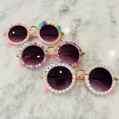 Kids Personalized Name Sunglasses Custom Name Sunglasses Etsy