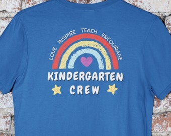 Kindergarten Shirt, Kindergarten Crew Shirt, Kindergarten Teacher Shirt, Back to School Shirt, Kindergarten Squad, Kindergarten Team Shirts