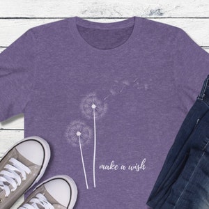 Windflower T Shirt, Wildflower Shirt, Dandelion Shirt Women, Windflower Tee, Flowers in Nature Tee, Blossoms Shirt, Canvas Graphic Tee, Boho