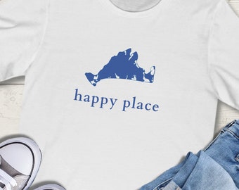Happy Place Martha’s Vineyard Shirt, Martha’s Vineyard Shirt, Martha’s Vineyard TShirt, Martha’s Vineyard Tee, Martha’s Vineyard Shirts