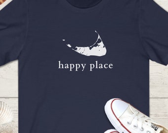 Nantucket Happy Place T-Shirt, Nantucket Shirt, Nantucket TShirt, ACK Shirt,Nantucket Tees,Nantucket Shirts,Nantucket Island,Nantucket Lover