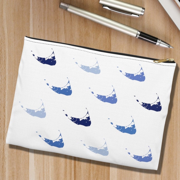 Bolsa accesoria de la isla de Nantucket, Bolso de Nantucket, Bolsa cosmética de Nantucket, Bolsa de lona de Nantucket, Bolsa de maquillaje de Nantucket, Bolsa de la isla de Nantucket