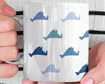 Martha's Vineyard Mug, Martha's Vineyard Mugs, Marthas Vineyard Island Map Mug, Martha's Vineyard Gift, Martha's Vineyard Coffee Mug, MV Mug