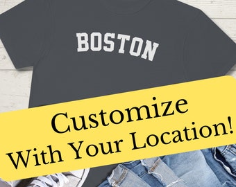 Comfort Colors Shirt, Custom Comfort Colors Shirt, Custom Name City Shirt, Custom Design Shirt, Personalized City Town Name Shirt