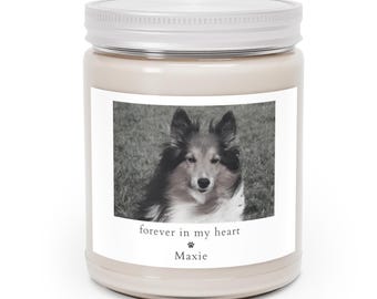 Pet Sympathy Candle, Personalized Memorial Pet Candle with Photo, Dog Loss Gift, Cat Bereavement Gift, Animal Remembrance Candle