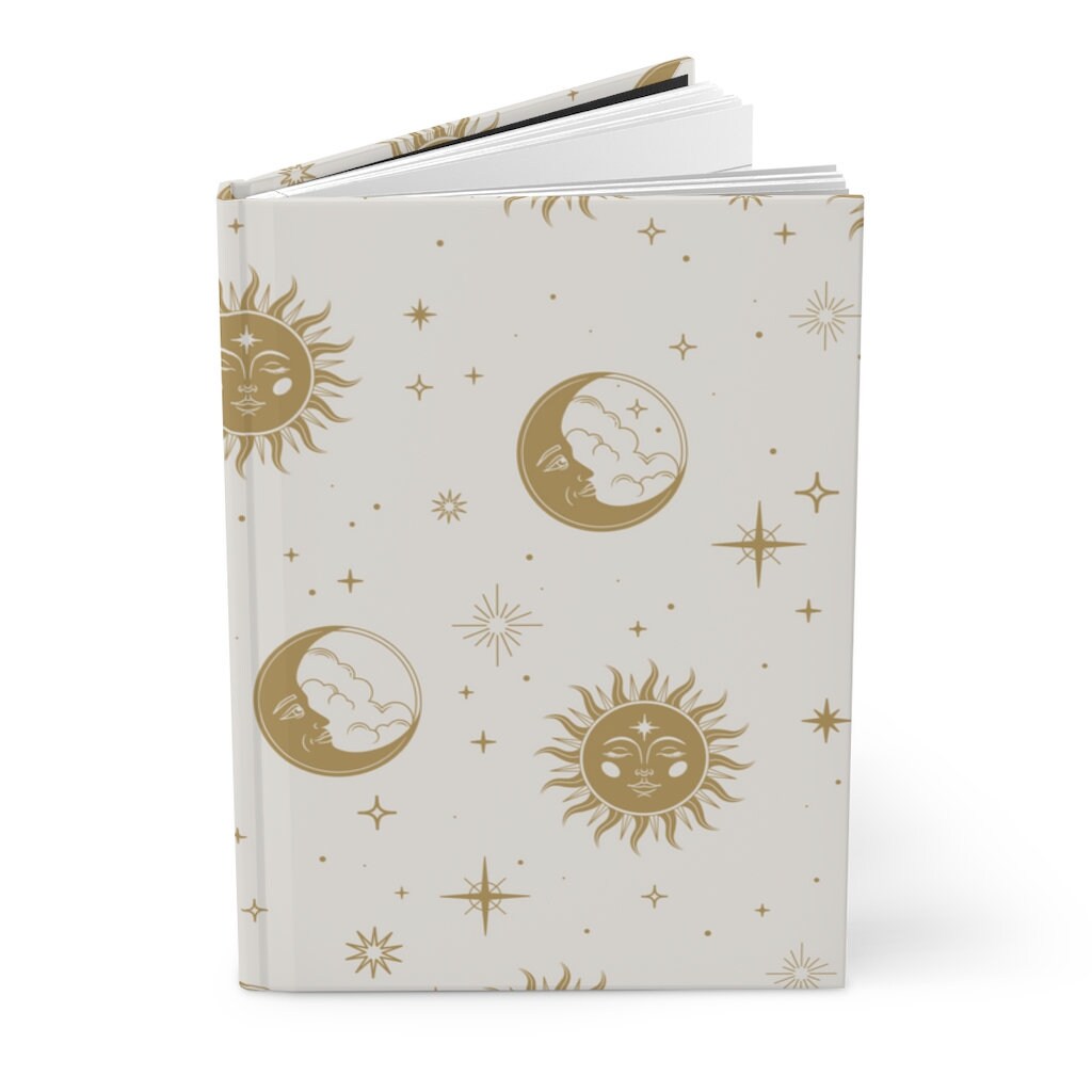 Celestial Journal, Sun Moon and Stars Hardcover Journal,dream Journal ...