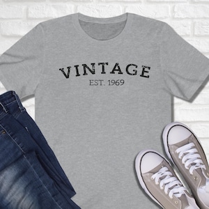 Vintage 1969 T Shirt, 53rd Birthday Shirt, Birthday Gifts For Men, 53rd Birthday Gift, Classic Vintage 1969 Shirt, 1969 Shirt, 53rd Birthday