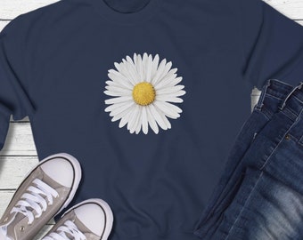 Daisy Sweatshirt, Wildflower Shirt, Boho Shirt, Floral T-Shirt, Flower Shirt,Nature Lover Shirt,Daisy Lover Shirt,Gift For Her,Daisy Graphic