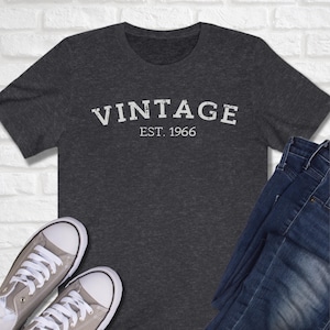 Vintage 1966 T Shirt, 56th Birthday Shirt, Birthday Gifts For Men, 56th Birthday Gift, Classic Vintage 1966 Shirt, 1966 Shirt, 56th Birthday