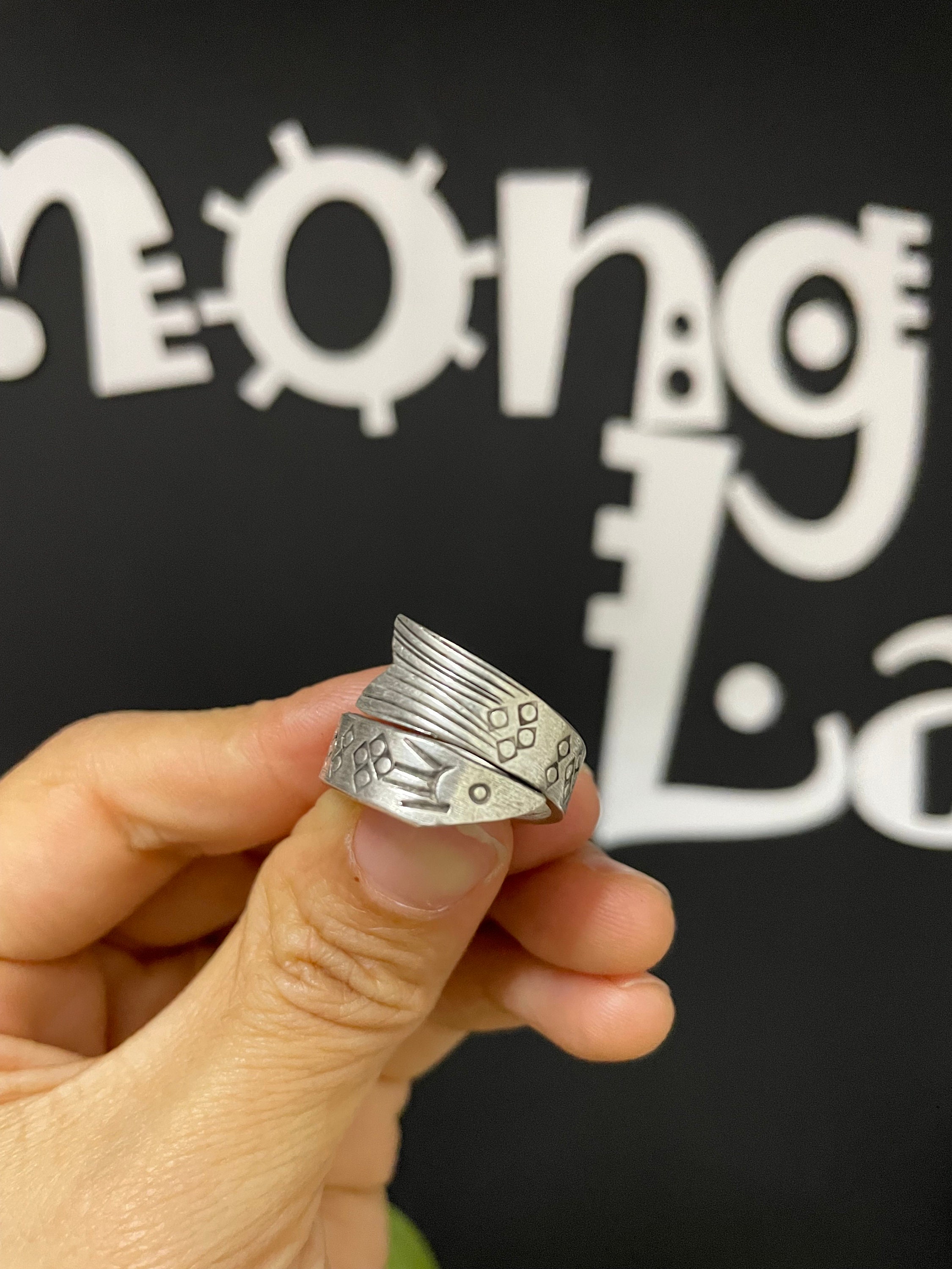 1pc Hmong Silver Ring,vintage, Fish Design,sweater Detective,miao ...