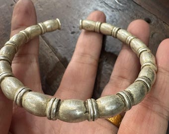 Hmong Silver Bracelet,Vintage Design,Miao Silver ,Tribal Jewelry ,Boho Style.