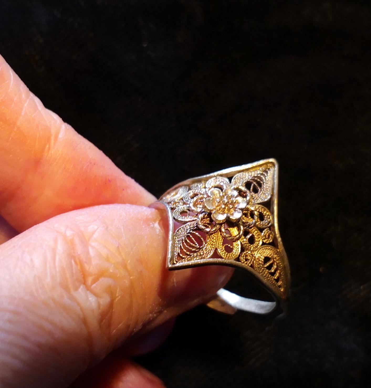 Hmong Silver Ring,vintage, Circle Design,sweater Detective,miao Silver ...
