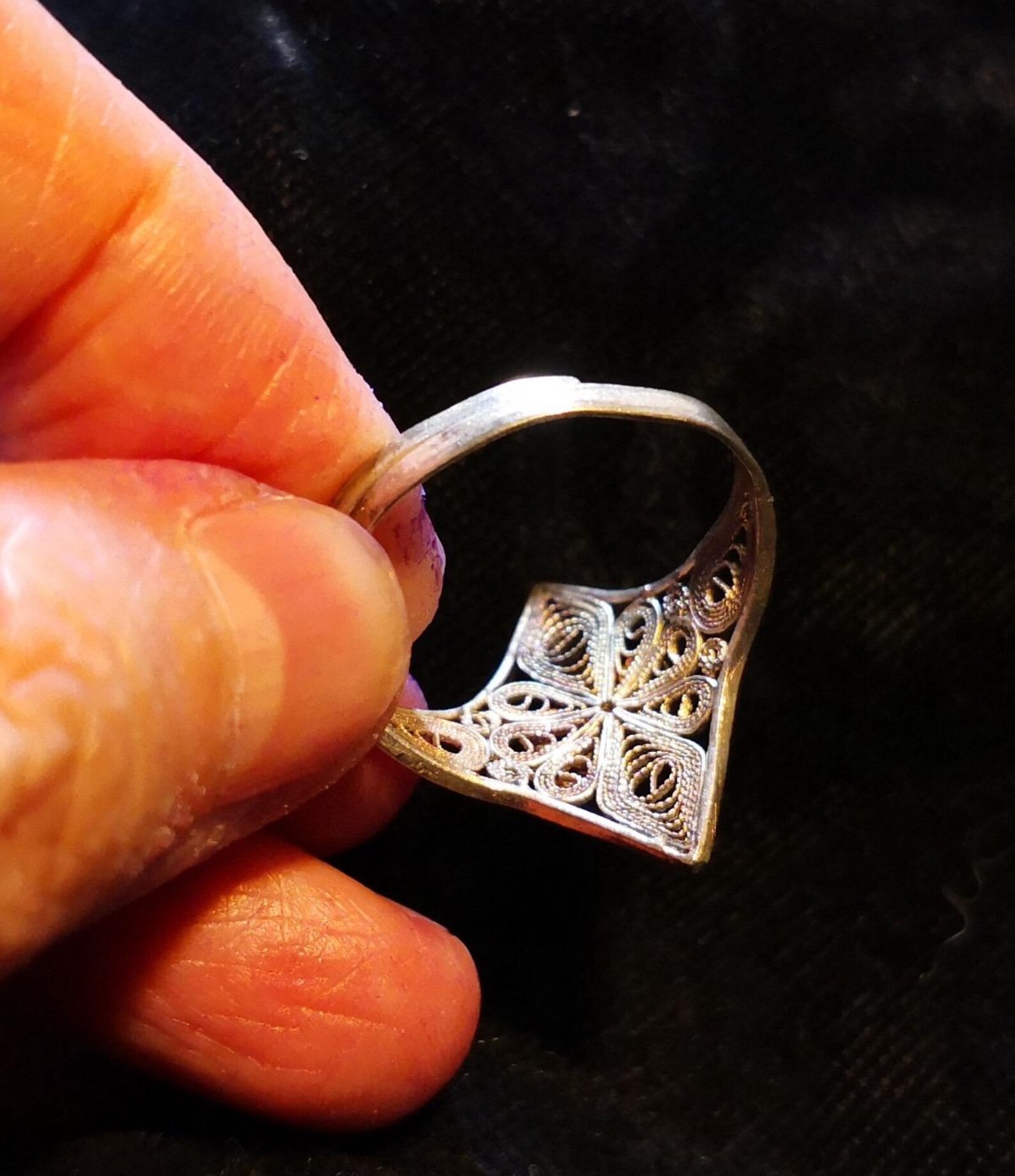 Hmong Silver Ring,vintage, Circle Design,sweater Detective,miao Silver ...
