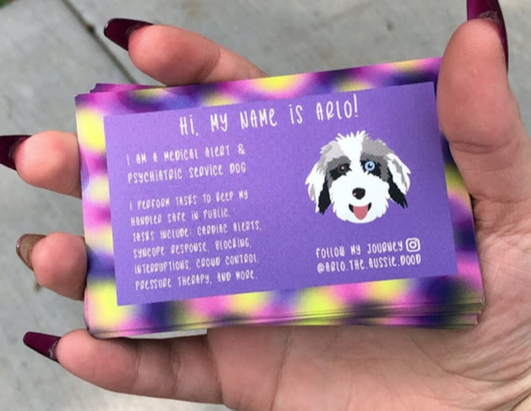 ADA Law Info Custom Cards - Double-sided Cartoon Infographics With Task ...