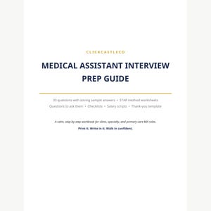 Medical Assistant Interview Prep Guide | 30 Interview Questions with Sample Answers