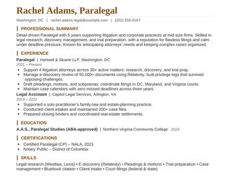 Paralegal Resume Template Bundle | Legal Assistant Resume, Cover Letter & References, Word + PDF