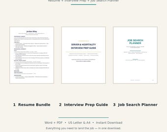 Engineer Get Hired Kit | Resume Bundle, Interview Guide & Job Search Planner