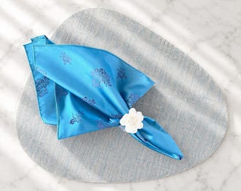 Satin Wedding Napkins: Reusable Elegant Dining Decor