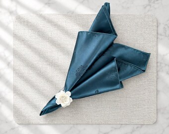 Satin Wedding Napkins: Elegant Reusable Polyester Fabric, Event Decor