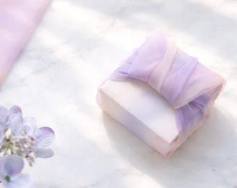 Aurora Pink Mist Sheer Bojagi Gift Wrap – Reusable Gift Wrap, Korean Traditional Cloth for Special Occasions