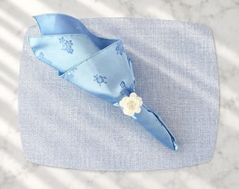 Satin Wedding Napkins: Elegant Reusable Fabric Napkin, Event Decor (20x20)