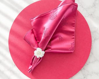 Satin Wedding Napkins: Reusable Elegant Dining Decor, Christmas napkins