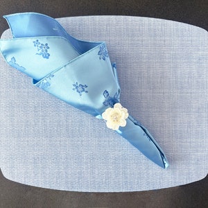 Satin Wedding Napkins: Elegant Reusable Fabric Napkin, Event Decor (20x20)