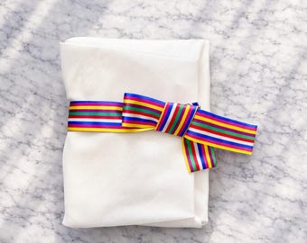 Saekdong Bojagi Ribbon: Korean Colorful Ribbon Gift Wrap, 색동,  K-Ribbon, K-Life style, 첫돌, 백일