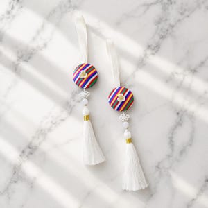 Saekdong Norigae: Korean Traditional Colorful Tassel, 색동