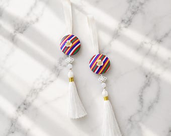 Saekdong Norigae: Korean Traditional Colorful Tassel, 색동