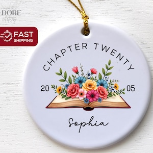 20th Birthday Gift Ideas Floral Ornament Gift for 20 Year Old Twentieth Birthday 2005 Happy 20th Bday Gift Daughter Friend Sister AA-25-262