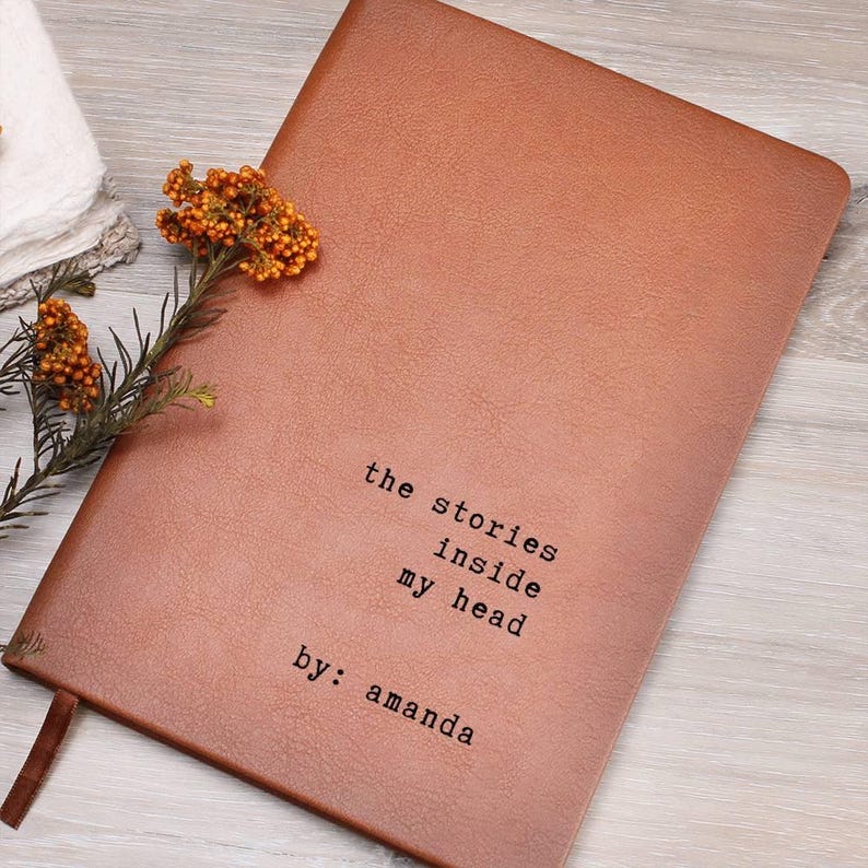 Secret Diary Book Writer Planner Storyteller Story Writing Gift for Sister Best Friend Coworker Boss