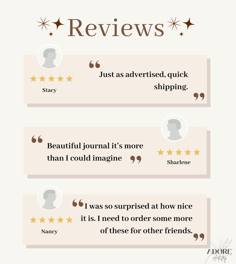 three different types of text on a white background