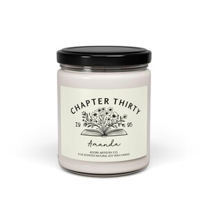 friend turning 30 30th daughter gift 30th girlfriend gift sister 30th birthday
30th bday gift niece chapter 30 birthday born 1995 birthday birthdate candle custom name soy candle