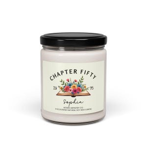 sister turning 50 soy candle mom grandma born 1975 birthday 50 bday gift 50th birthday friend 1975 birthday gift fiftieth birthday favors happy 50th birthday fifty years old gift funny candle