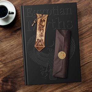 Handmade Egypt Bookmark ,Wooden Hieroglyph Handcrafted Bookmark, Gods of Ancient Egypt, Eye of Ra, Egyptian Pyramid