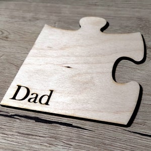 Personalised Puzzle Coaster, Wooden Coaster, Water resistant