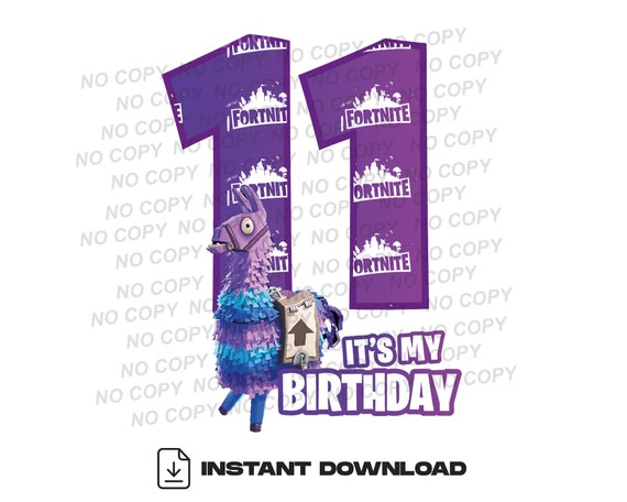 Printable Fortnight 11th Birthday Fortnight Cake Topper - Etsy