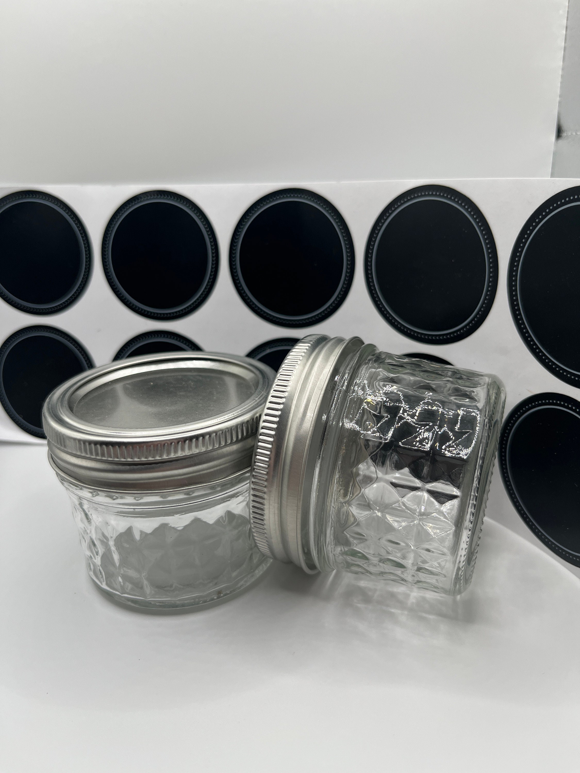 Storage Mini Mason Jar 4 Oz Jar Mini Jar With Label Jar Mason - Etsy Norway