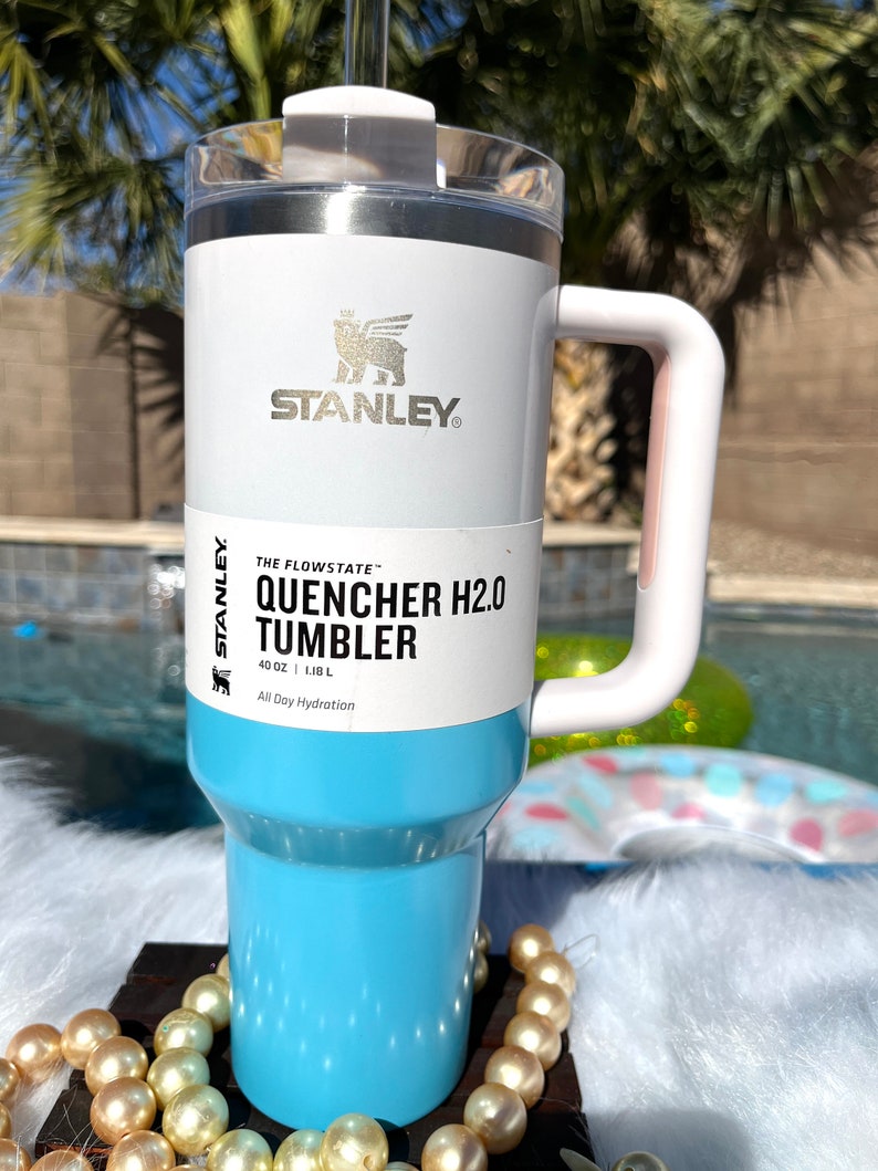 Engraved Stanley Cup Cornflower Stanley Cup Pool Ombre Stanley Etsy