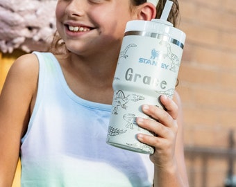 Kid Name Cup Kid Name Water Bottle Toddler Water Dinosaur Cup Personalized Kid Name Cup Gift for kid water bottle with name sport Bottle