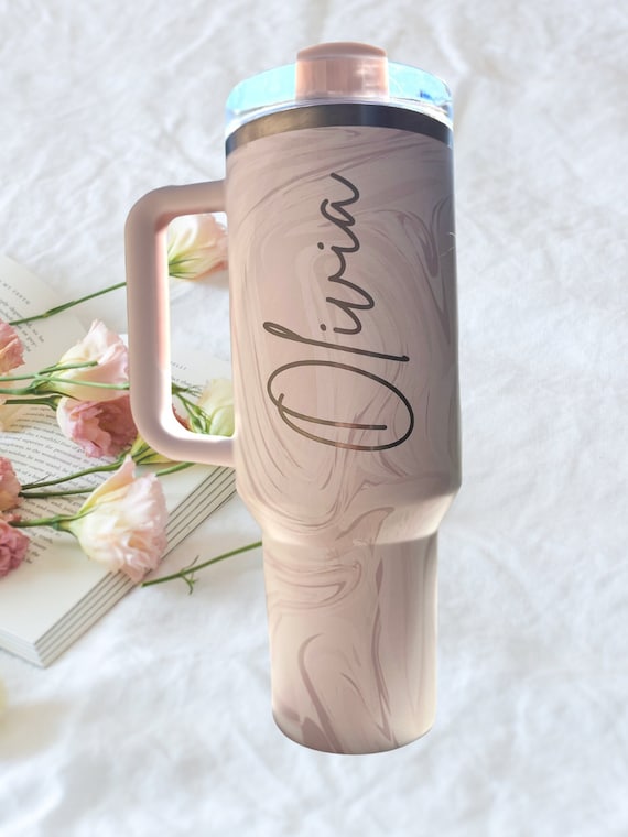 Personalized 30oz Tumbler With Handle Custom Insulated Stainless Steel, Not  Stanley Brand Quencher Personalized, Bridesmaid Tumbler 