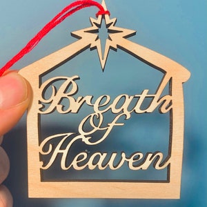 Digital SVG File - Christmas Religious Ornament - Glowforge Ready